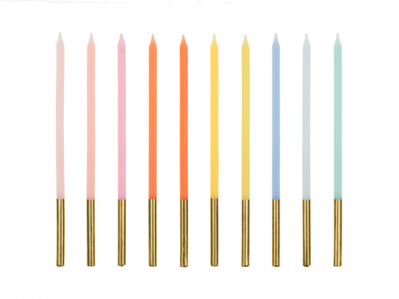 Lumanari - Set 10 Lumanari Multicolor, 14 cm
