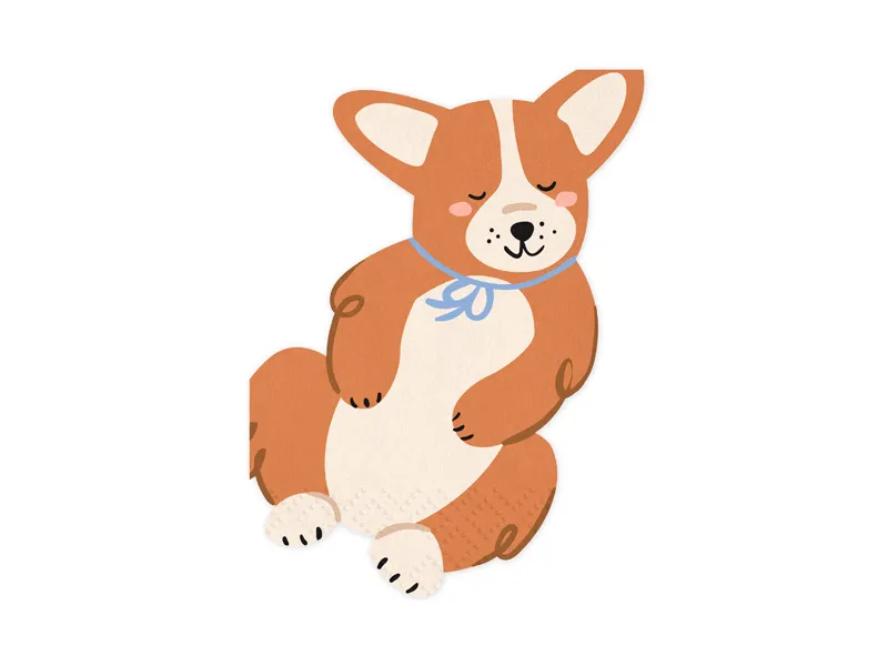 Accesorii Masa - Set 12 Servetele Corgi, 11x15 cm,, Mix