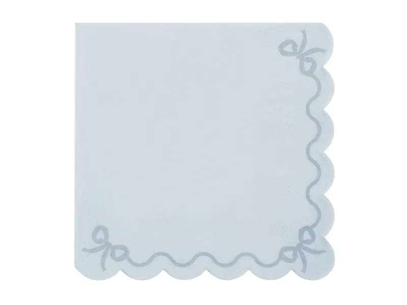 Articole Petrecere - Set 12 Servetele Dantelate Albastre