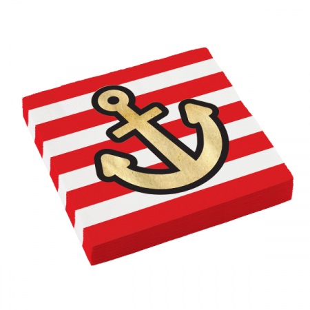 Petrecere Pirati - Set 16 Servetele Pirati