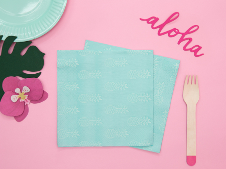 Set 20 Servetele Albastre Aloha [5]