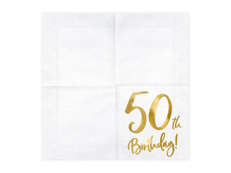 Set 20 Servetele aniversare 50th Birthday [1]