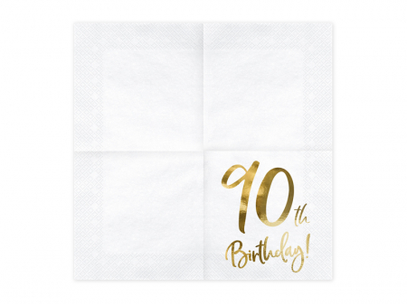 Set 20 Servetele aniversare 90th Birthday [1]