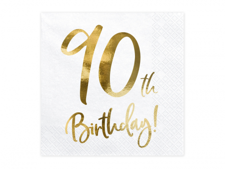 Set 20 Servetele aniversare 90th Birthday [0]