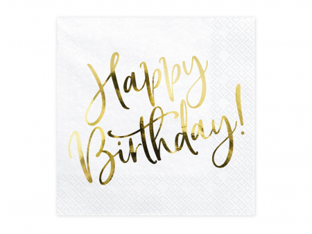 Set 20 Servetele Happy Birthday