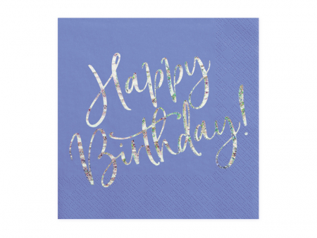 Set 20 Servetele Happy Birthday