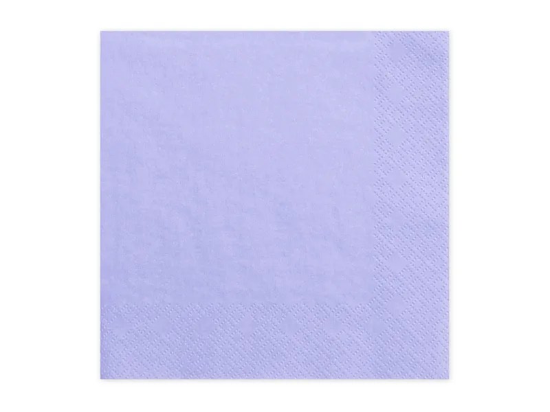 Pastel Party - Set 20 Servetele Lila, 33x33 cm
