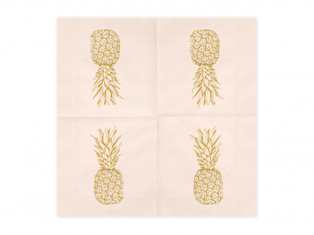 Set 20 Servetele Roz Ananas [1]