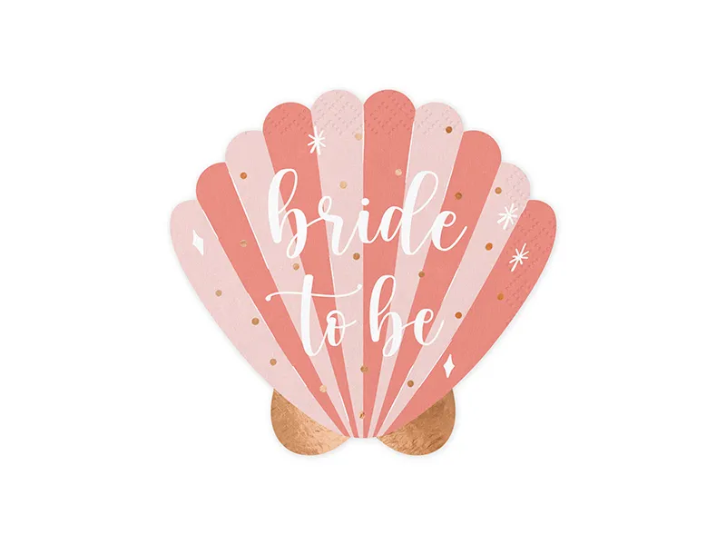 Petrecerea Burlacitelor - Set 20 Servetele Scoica Bride to be