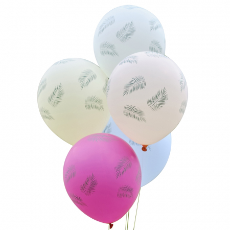 Set 5 Baloane Frunze Tropicale - 30 cm