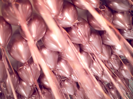 Set 50 Baloane Latex Roz Glossy, 30 cm [1]