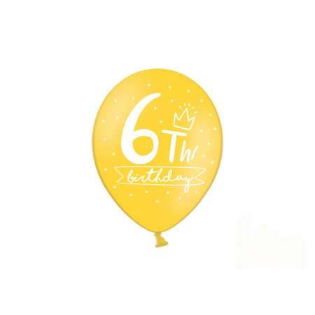 Set 6 Baloane Aniversare 6 ani - 30 cm [4]
