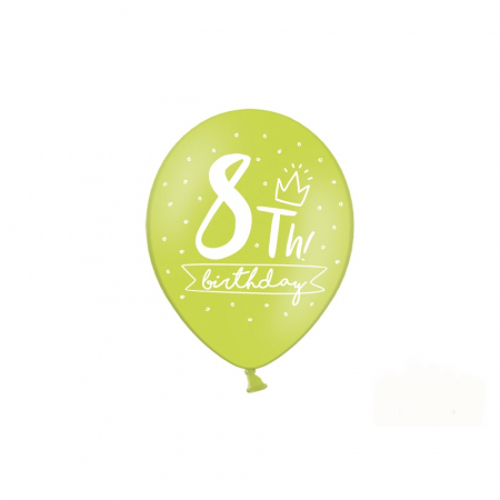 Set 6 Baloane Aniversare 8 ani - 30 cm [5]