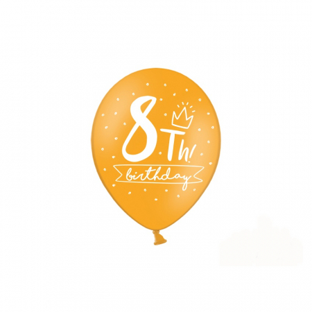 Set 6 Baloane Aniversare 8 ani - 30 cm [2]