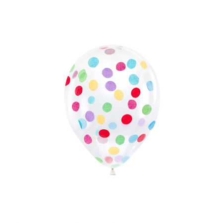 Baloane Latex - Set 6 Baloane cu Confetti