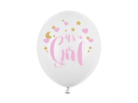 Baloane Latex - Set 6 Baloane It's a Girl - 30 cm