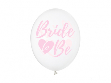 Set 6 Baloane Transparente Bride to Be - 30 cm