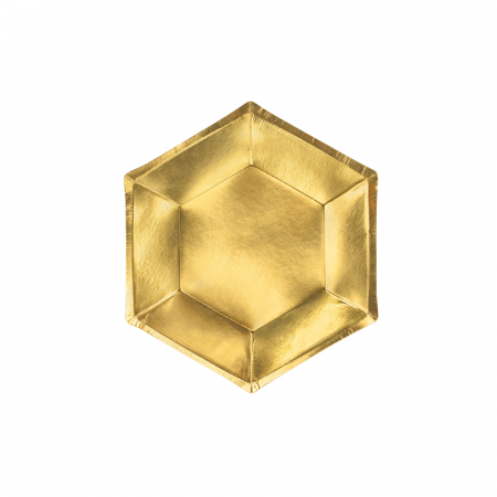 Set 6 Farfurii Aurii, 20 cm [0]