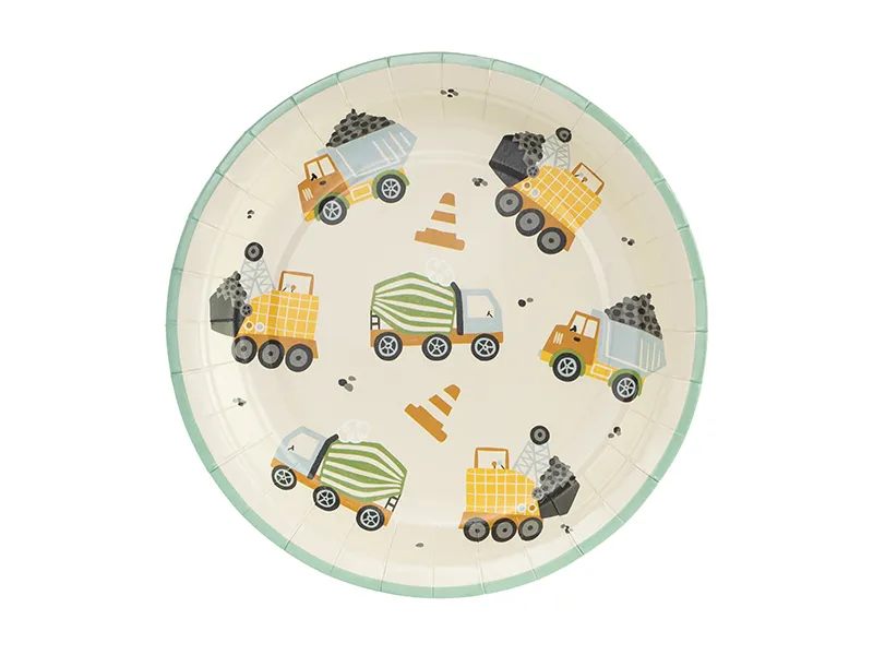 Farfurii - Set 6 Farfurii Constructii, 18 cm