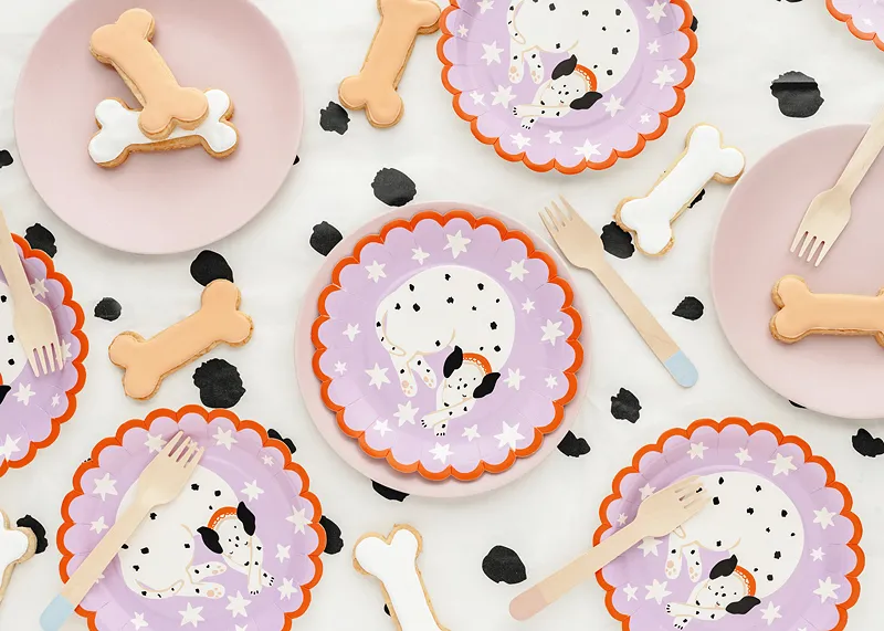 Set 6 Farfurii Dalmatian, 18x18 cm, Mix [1]