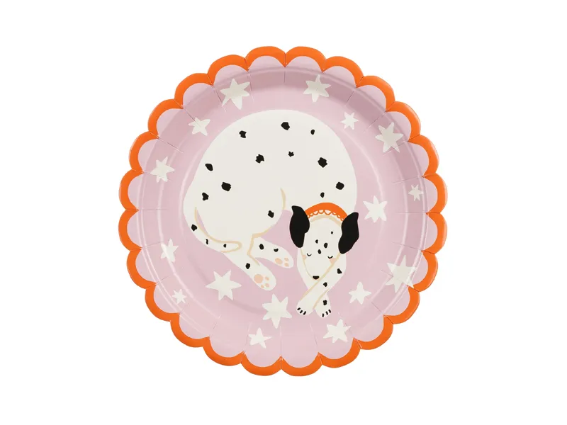 Accesorii Masa - Set 6 Farfurii Dalmatian, 18x18 cm, Mix