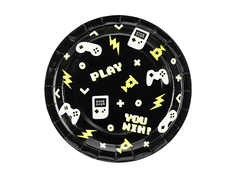 Game On - Set 6 Farfurii Gamer, 23 cm