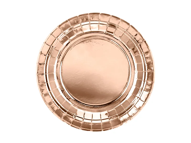 Set 6 Farfurii Rose Gold, 18 cm