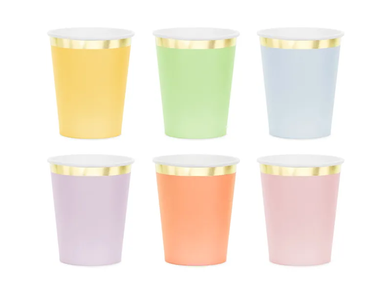 Accesorii Masa - Set 6 Pahare Petrecere Multicolor, 220 ml