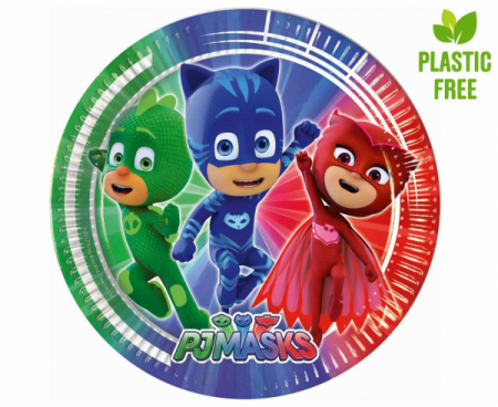 Set 8 Farfurii Eroi in Pijama PJ Masks, 23 cm [1]