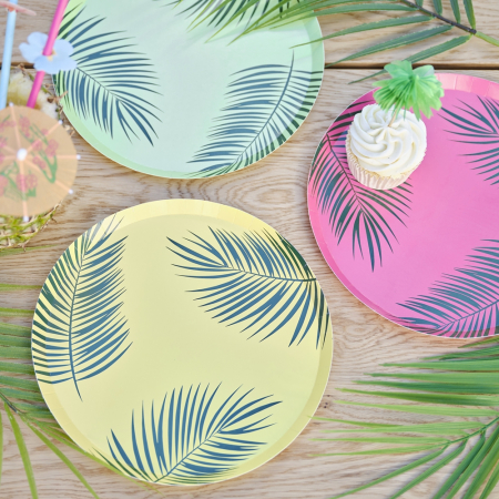 Set 8 Farfurii Frunze Tropicale, 25 cm [1]