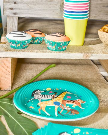 Set 8 Farfurii Party Animals Safari, 23 cm [1]