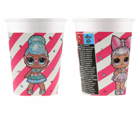 Set 8 Pahare LOL Surprise, 200 ml [1]