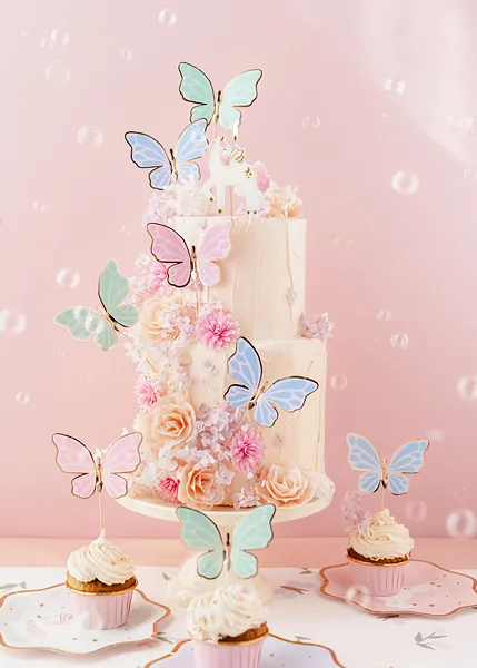 Set 9 Decoratiuni Prajitura Fluturi, 9 cm [2]
