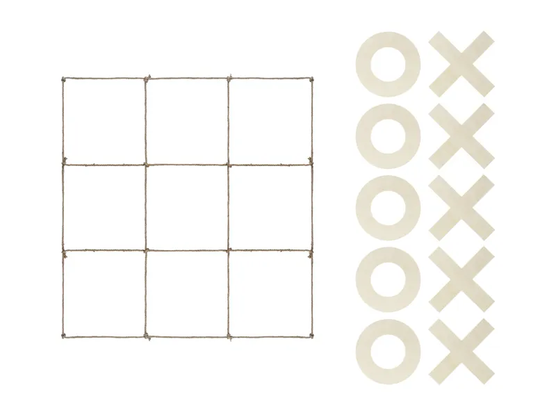 Paste - Set de joc Tic Tac Toe, Lemn