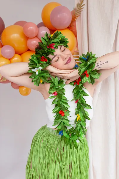 Set Hawaiian, Verde, Adulti [3]