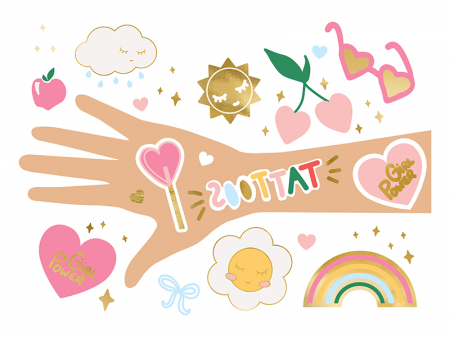 Petreceri Aniversare - Set 14 Tatuaje Temporare Girl Power