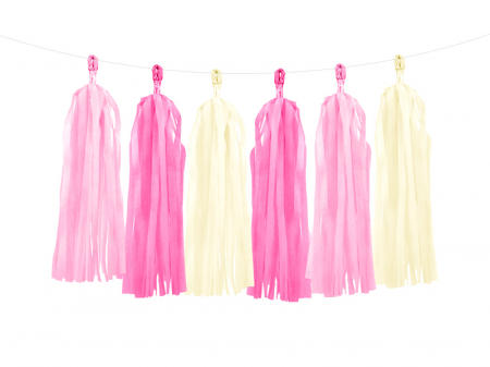 Pastel Party - Ghirlanda Franjuri Roz Mix