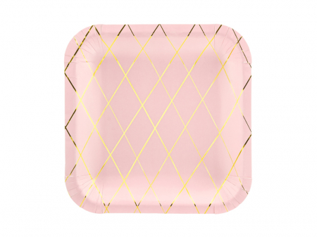 Set 6 Farfurii Roz, 20 cm [0]