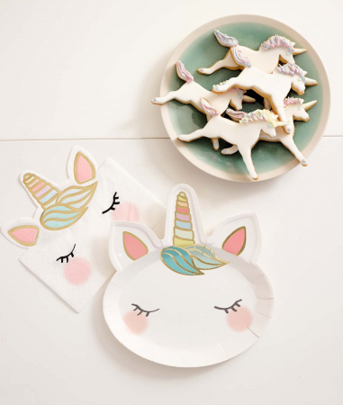 Set 8 Farfurii Unicorn - 21x22 cm [1]