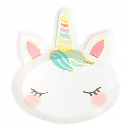 Set 8 Farfurii Unicorn - 21x22 cm [0]