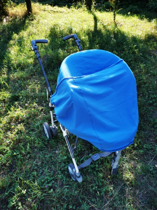 Esarfa alaptare  5 in 1  bumbac culoare albastra [3]
