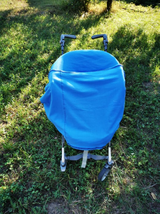 Esarfa alaptare  5 in 1  bumbac culoare albastra [4]