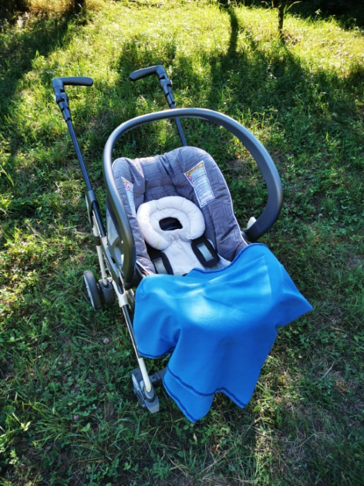 Esarfa alaptare  5 in 1  bumbac culoare albastra [2]