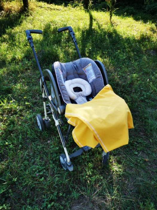 Esarfa alaptare  5 in 1  bumbac culoare galbena [5]