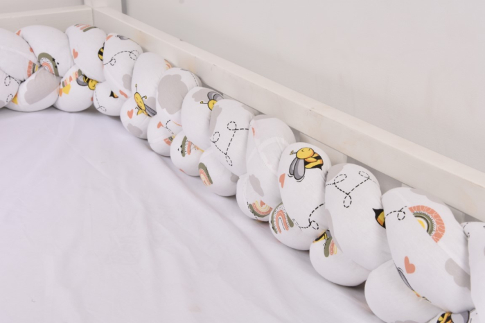 Aparatoare impletita bumbac 100% model albinute 240 cm [4]