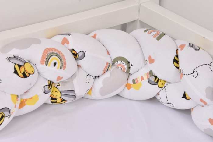 Aparatoare impletita bumbac 100% model albinute 240 cm [3]