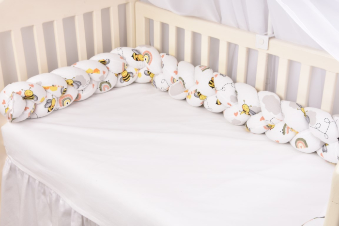 Aparatoare impletita bumbac 100% model albinute 240 cm [2]