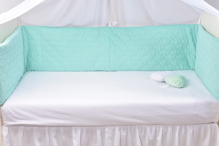 Aparatori groase Velvet matlasat verde menta [2]