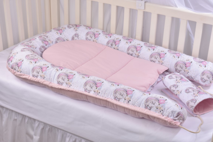 Babynest model unicorni si roz Paturica Fermecata [7]