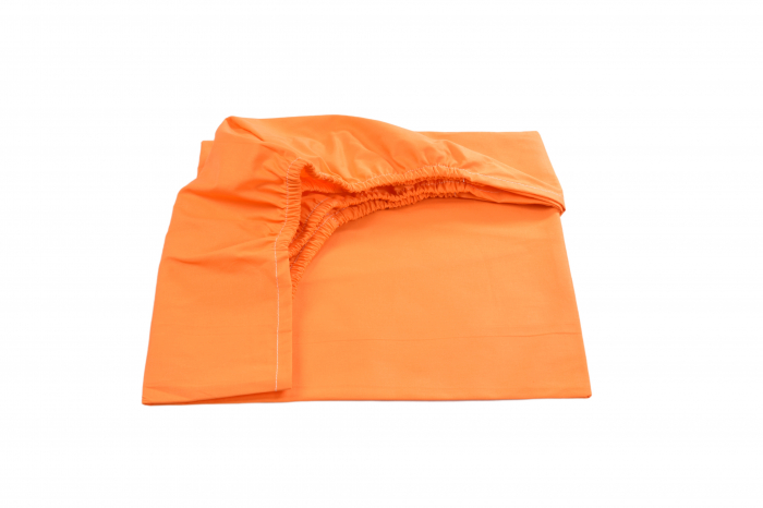 earsaf bumbac 100% portocaliu pat 90x200 cm [2]